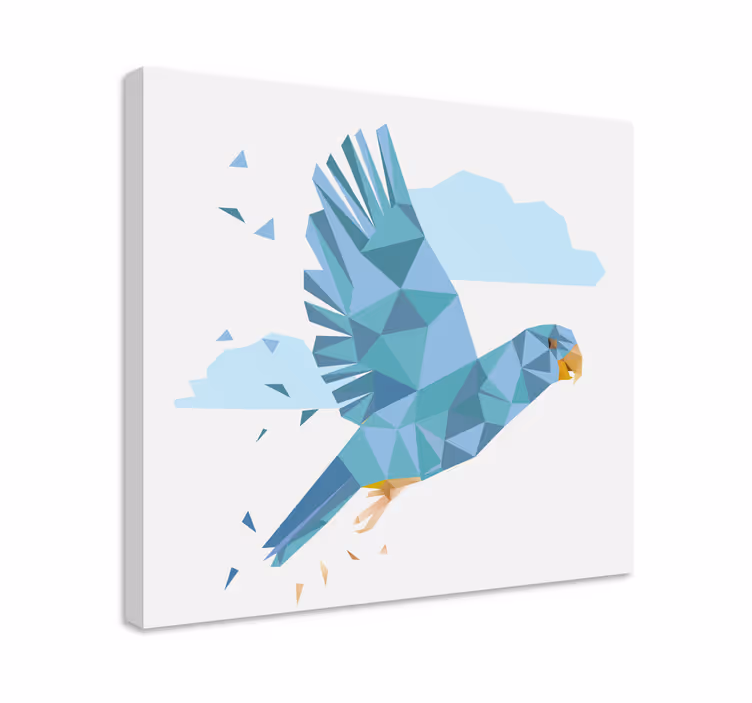 Obraz ptaki latający niebieski ptak - TenStickers