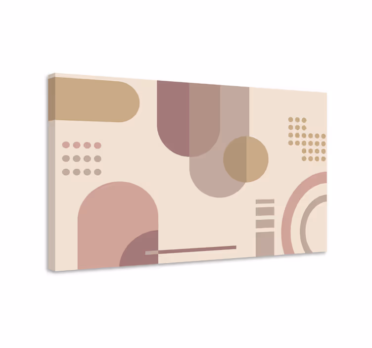 Nowoczesny obraz geometryczne kształty abstrakcyjne - TenStickers