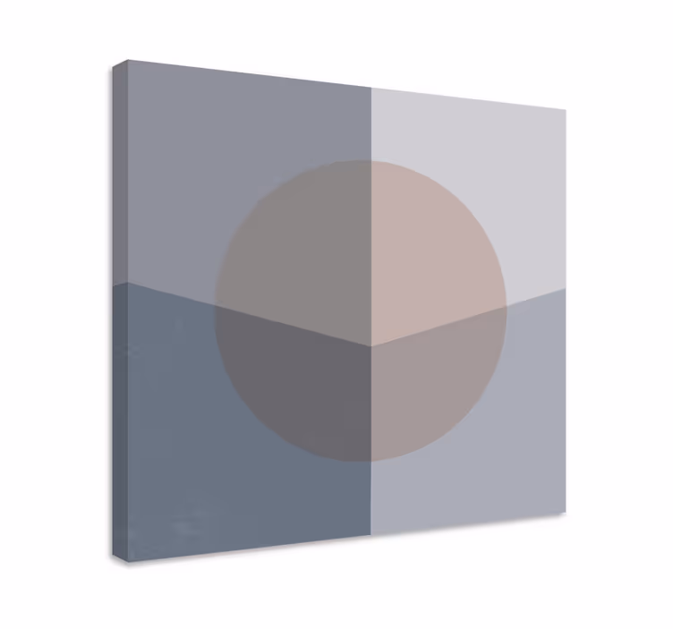Obraz geometryczny kompozycja abstrakcyjnych kół - TenStickers
