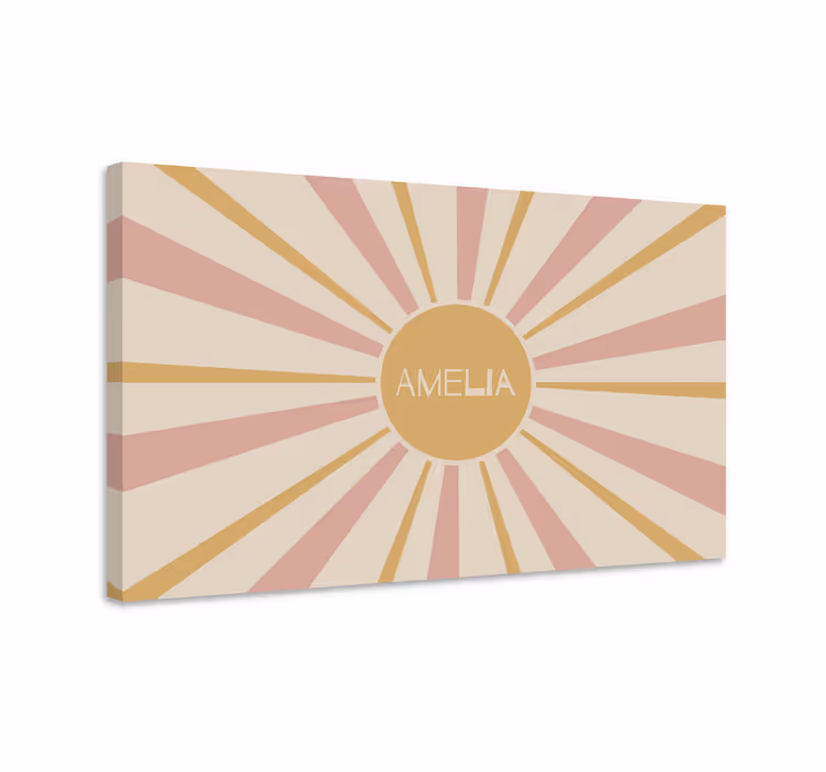Obraz litery projekt amelii sunburst - TenStickers