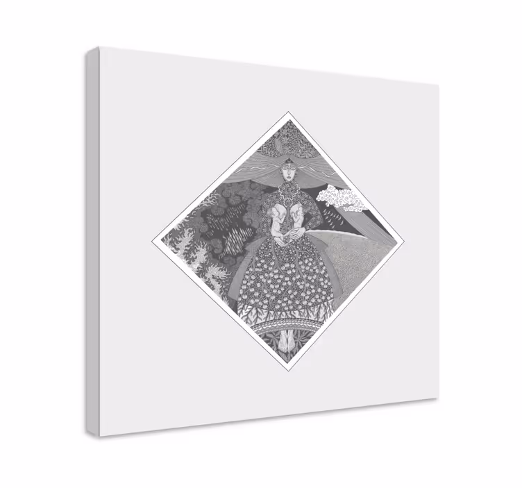 Obraz vintage "marzanna" z legend - TenStickers