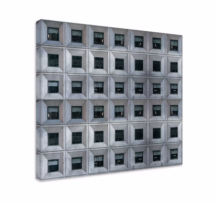 Obraz 3d architektura brutalistyczna - TenStickers