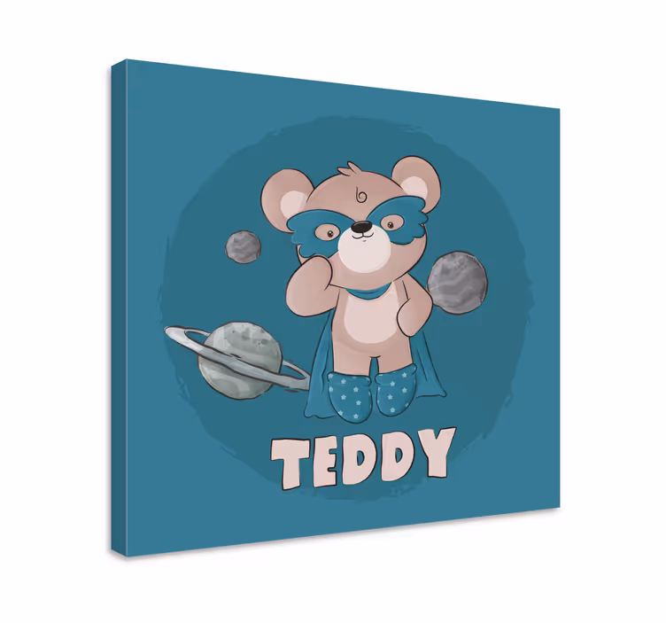Personalizowany obraz Niedźwiedź bohater - TenStickers