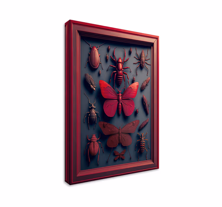 Obraz motyle 3D Viva Magenta - TenStickers