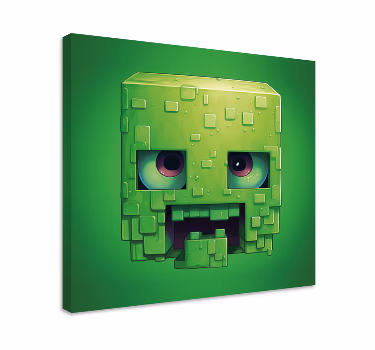 Obraz gry wideo postać z pixel artem - TenStickers