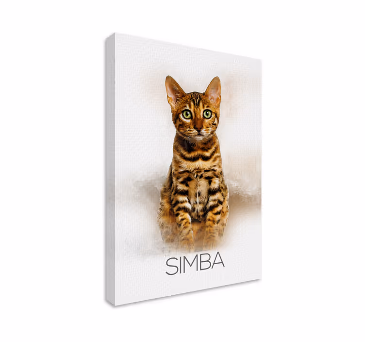 Obraz z imieniem portret zwierzaka - TenStickers