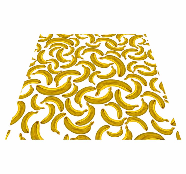 Żółty dywan winylowy projekt banana - TenStickers