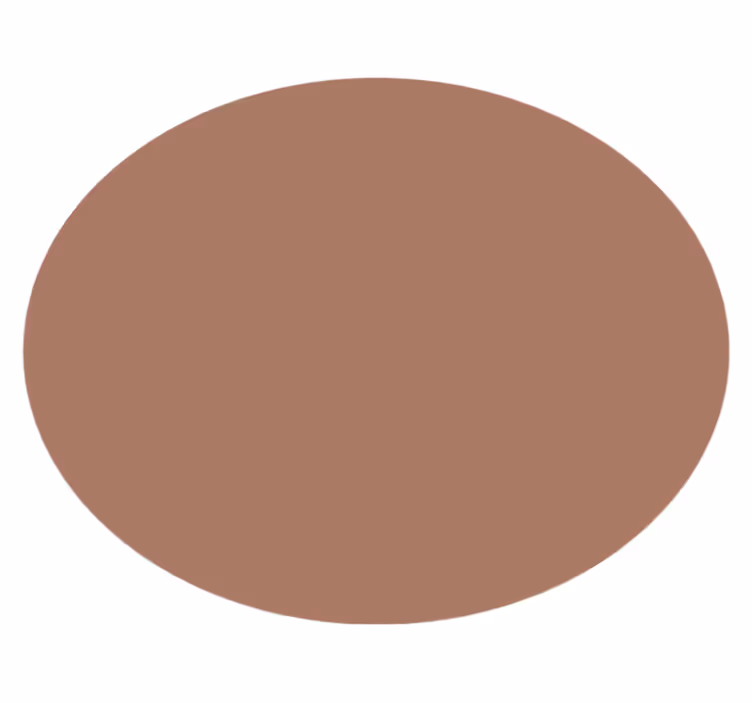 Okrągły dywan winylowy mocha mousse - TenStickers