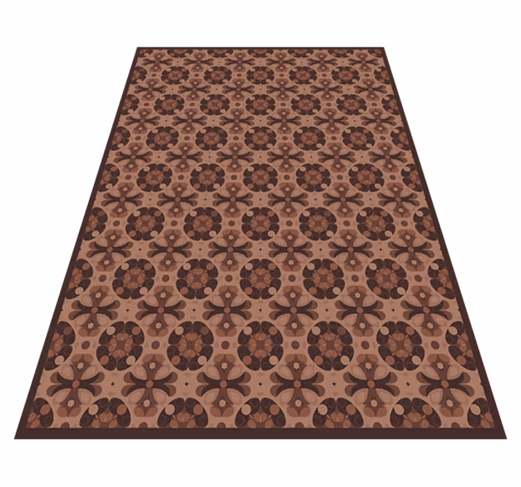 Dywan winylowy imitacja płytek mocha mousse - TenStickers