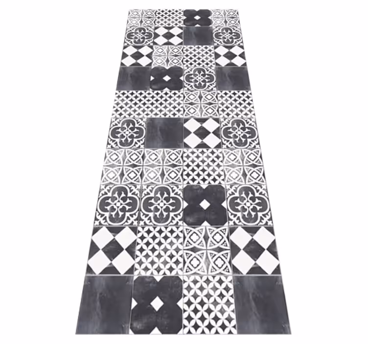 Dywan winylowy do kuchni cement ardesia - TenStickers