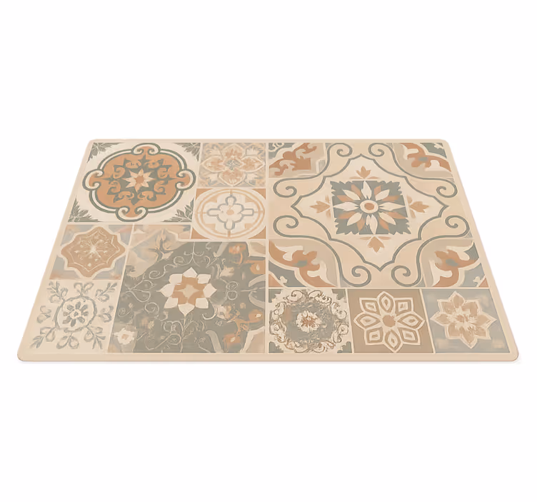 Dywan winylowy do salonu płytki cementowe różne rozmiary - TenStickers