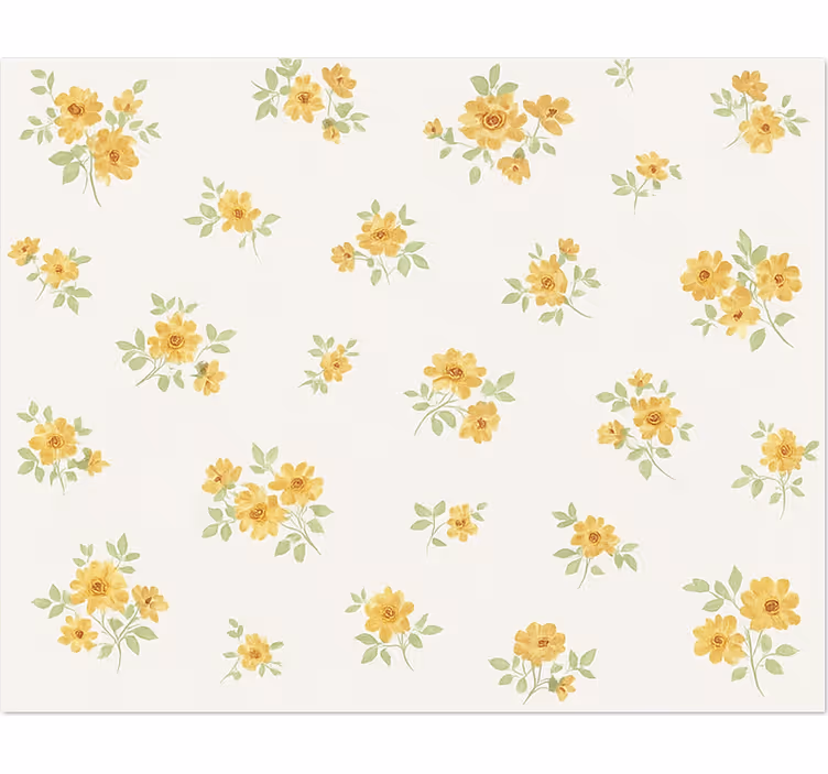 Dywan winylowy do jadalni delikatny chintz kwiatowy - TenStickers