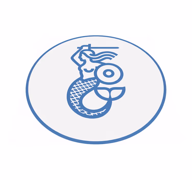 Dywan winylowy do salonu syrenka warszawska - TenStickers