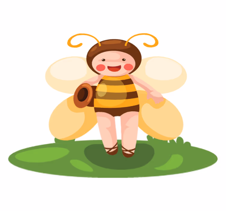 Dywan winylowy zwierzęta z personalizacją bee - TenStickers