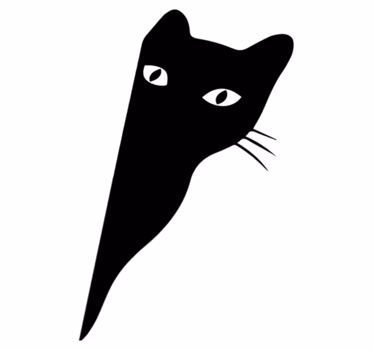 Dywan winylowy zwierzęta z ciekawskim kotem - TenStickers