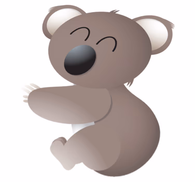 Dywan winylowy zwierzęta wesoły koala - TenStickers