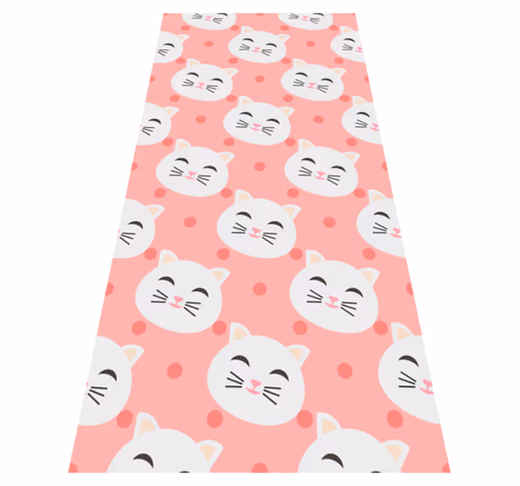 Dywan winylowy zwierzęta zabawne małe koty - TenStickers