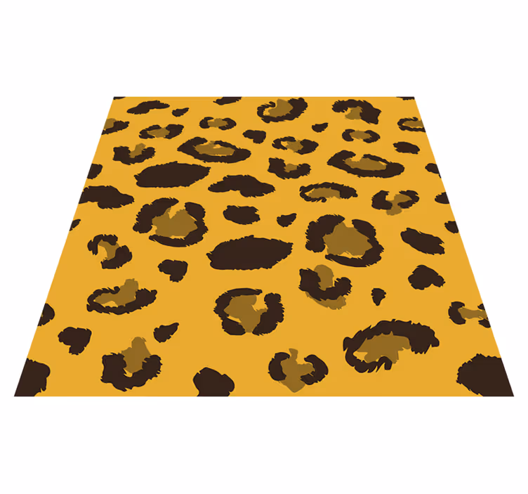 Dywan winylowy zwierzęta w leopardzie - TenStickers
