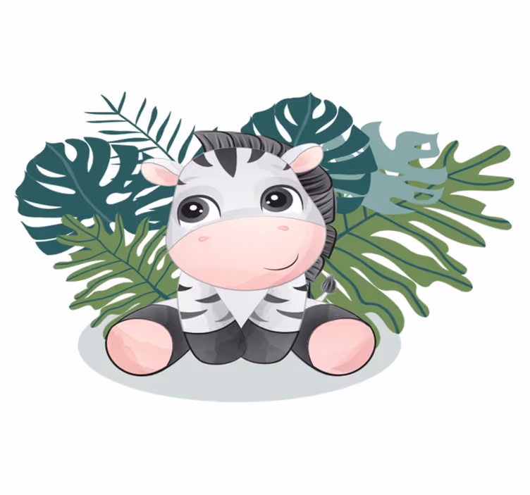 Dywan winylowy zwierzęta afrykańska zebra - TenStickers