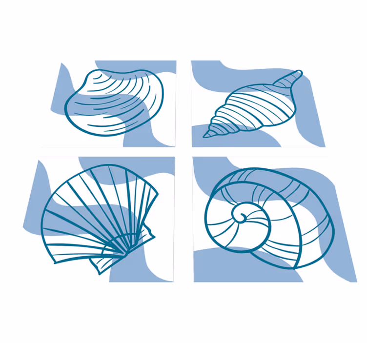 Dywan winylowy zwierzęta wzory muszli - TenStickers