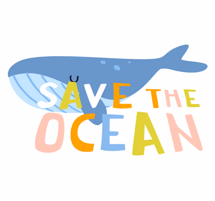 Dywan winylowy zwierzęta beluga ratująca ocean - TenStickers