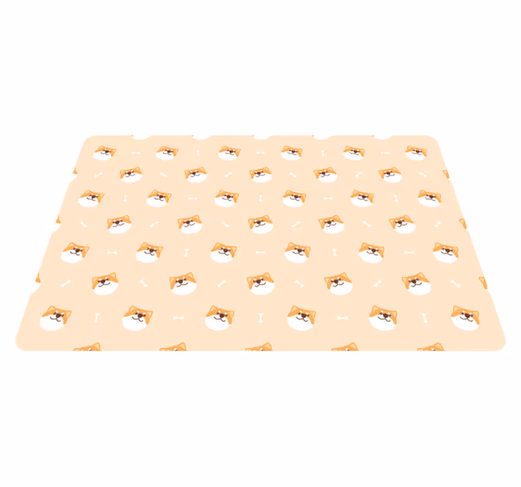 Dywan winylowy zwierzęta urocza twarz psa - TenStickers