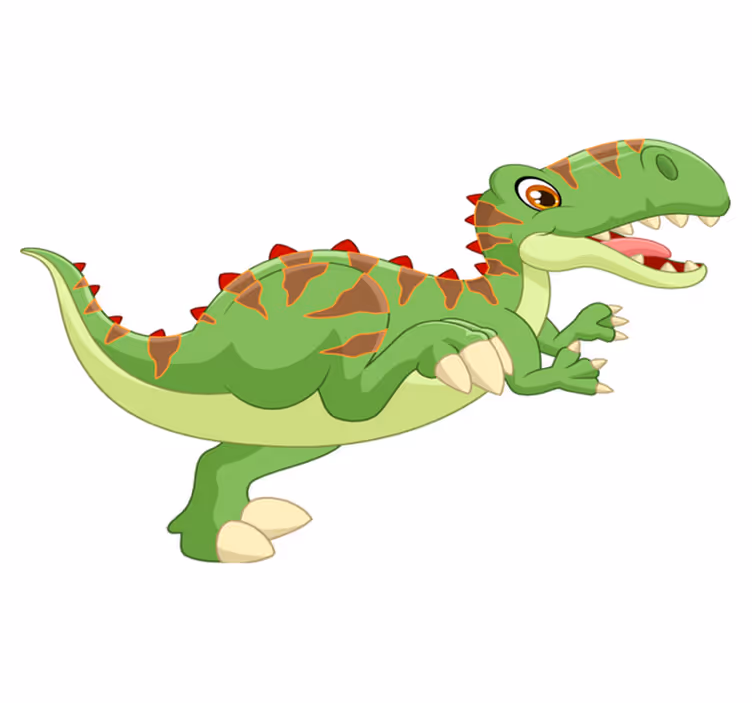 Dywan winylowy zwierzęta przyjazny dinozaur - TenStickers
