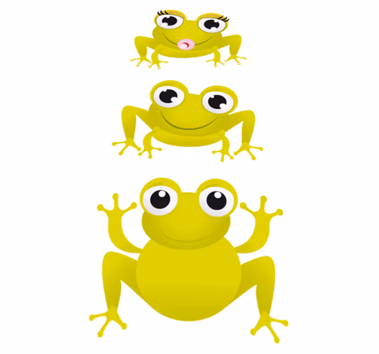 Dywan winylowy zwierzęta małe żabki - TenStickers