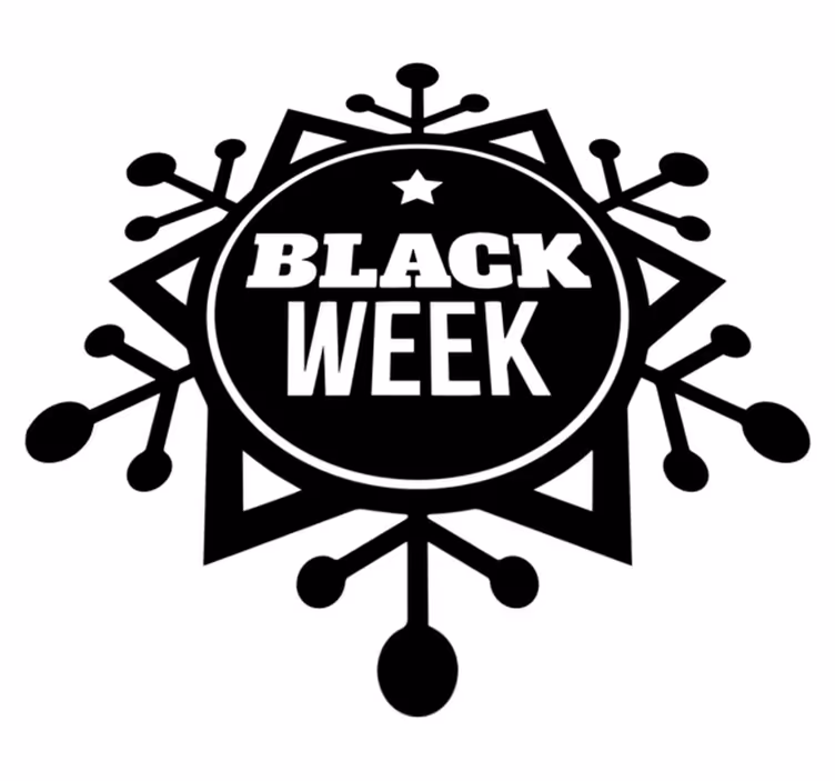 Dywan winylowy black friday płatki śniegu - TenStickers