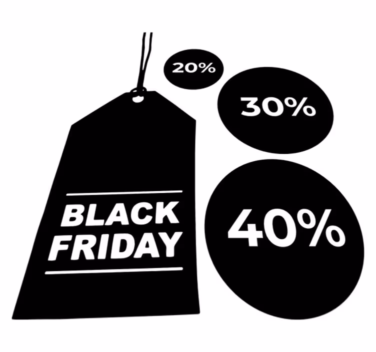 Dywan winylowy black friday zestaw 3 sztuk do personalizacji - TenStickers