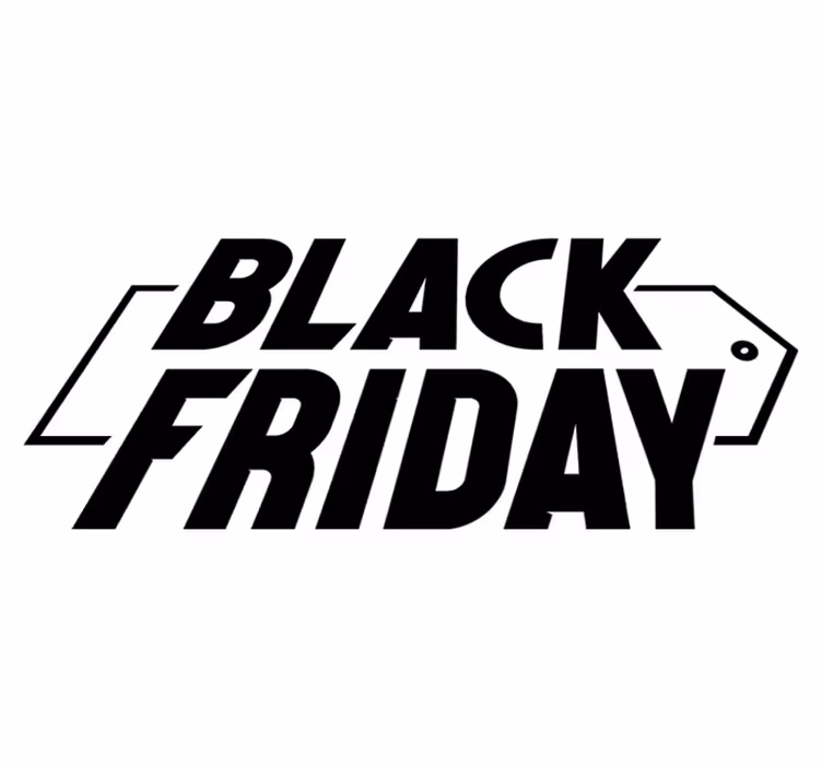 Dywan winylowy black friday nowoczesna kursywa - TenStickers