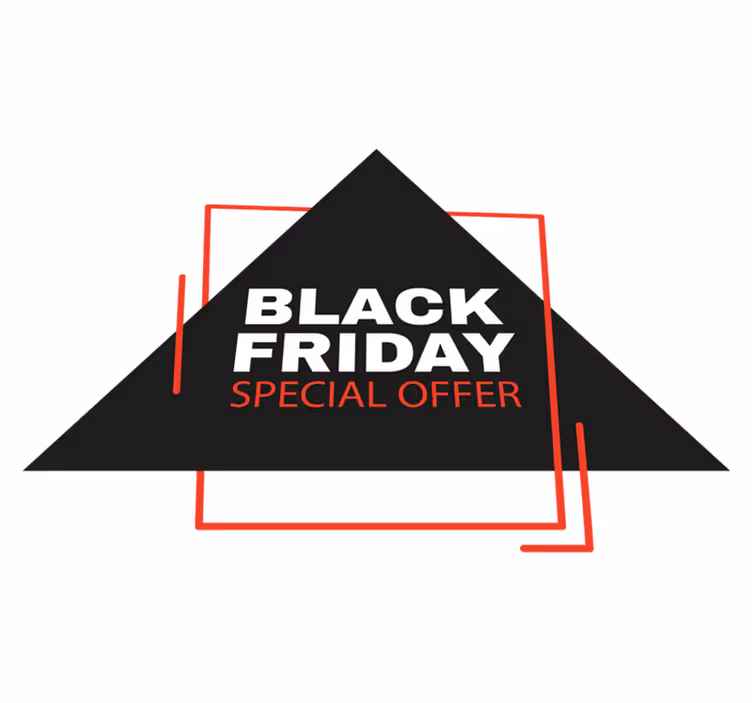 Dywan winylowy black friday znak black friday - TenStickers