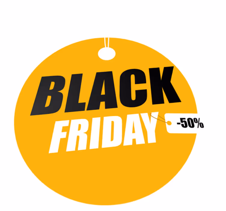 Dywan winylowy black friday okrąg spersonalizowany - TenStickers