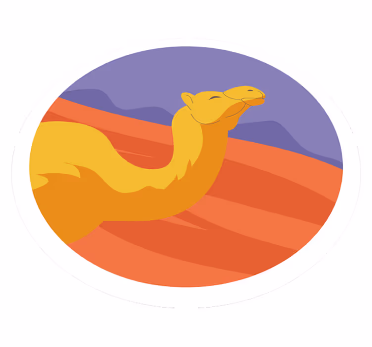 Dywan winylowy zwierzęta zwierzęta pustyni - TenStickers