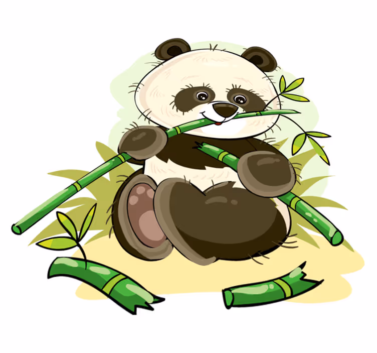 Dywan winylowy zwierzęta z uroczą pandą - TenStickers