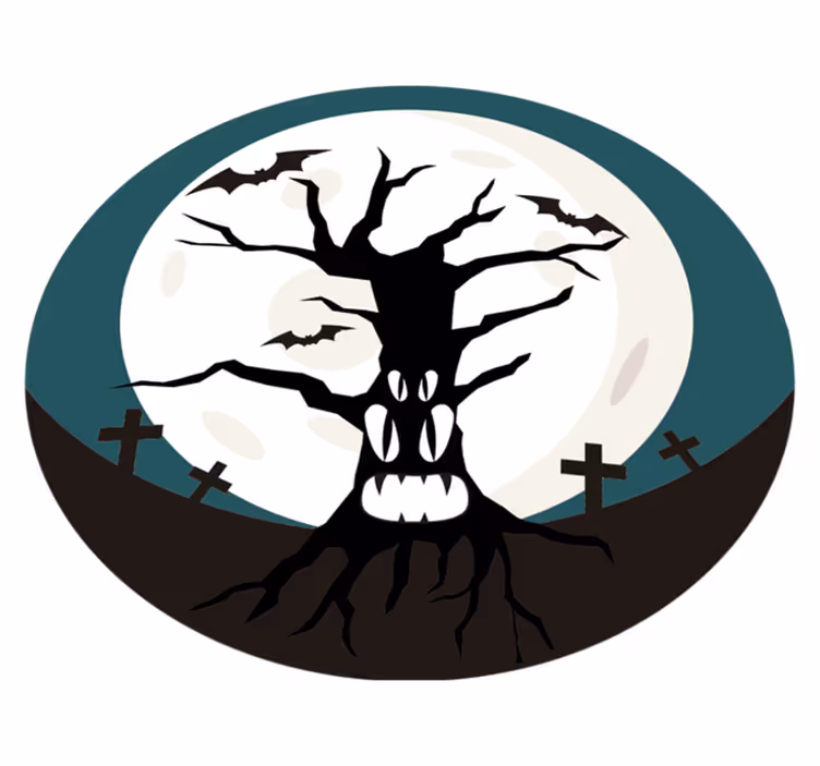 Dywan winylowy na halloween straszne halloween - TenStickers