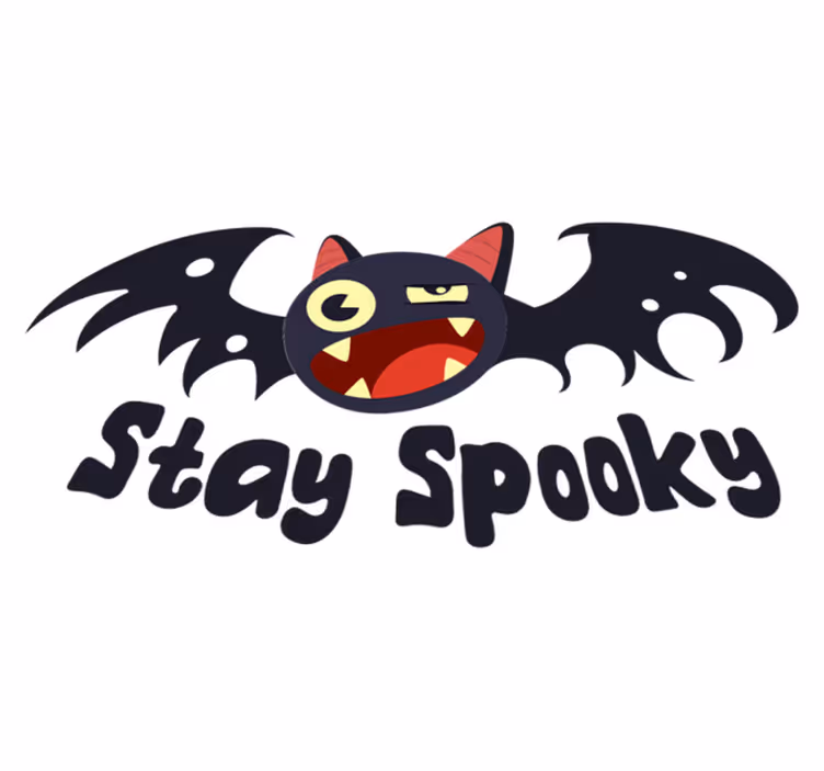 Dywan winylowy na halloween zostań strasznym nietoperzem - TenStickers