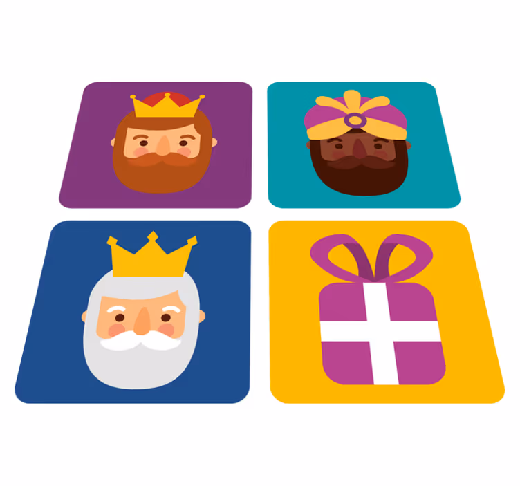 Dywan winylowy boże narodzenie zestaw trzech króli - TenStickers