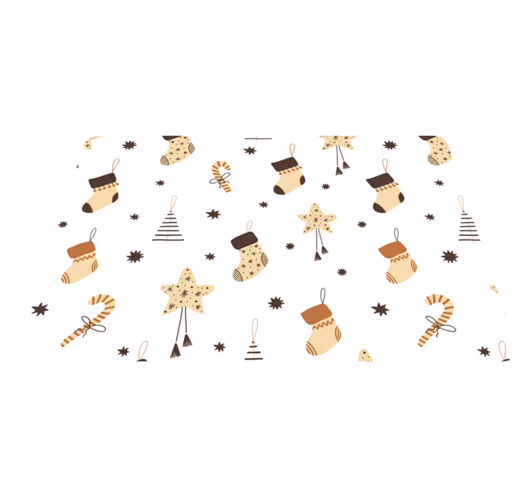 Dywan winylowy boże narodzenie z brokatowym wzorem - TenStickers