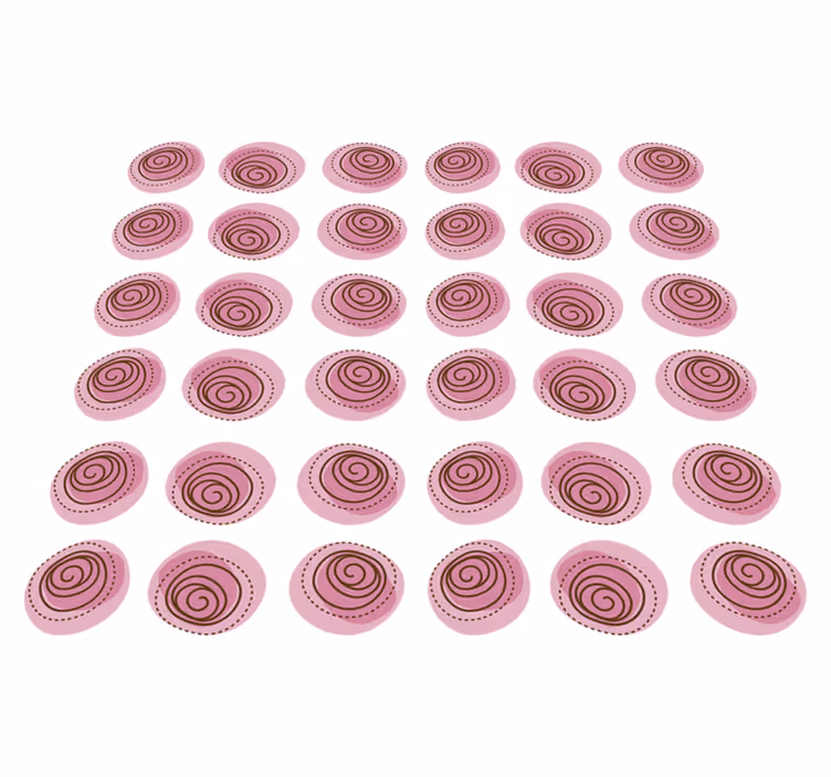 Dywan winylowy w kwiaty i rośliny różowe ornamenty - TenStickers