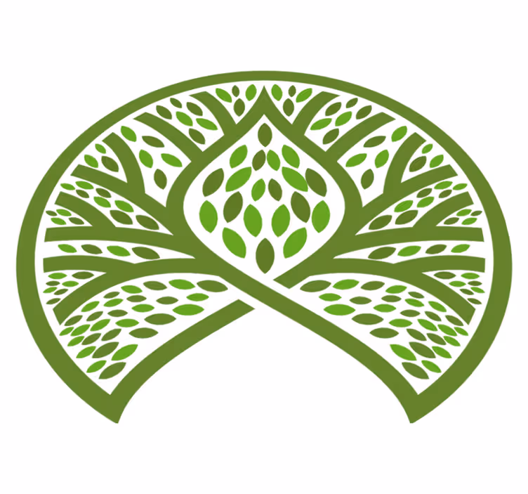 Dywan winylowy w kwiaty i rośliny emblemat natury - TenStickers