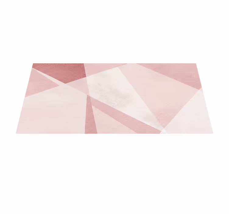 Dywan winylowy wzór geometryczny w pastelowym turkusie - TenStickers