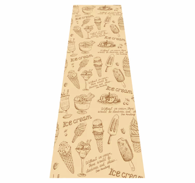 Dywan winylowy do kuchni lody w stylu vintage - TenStickers