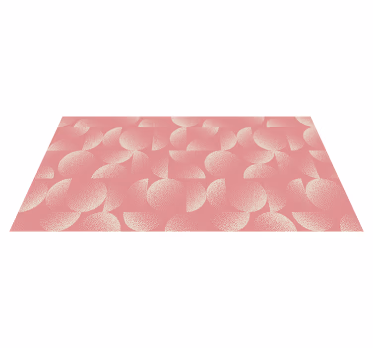 Dywan winylowy do jadalni w pastelowe półkola - TenStickers