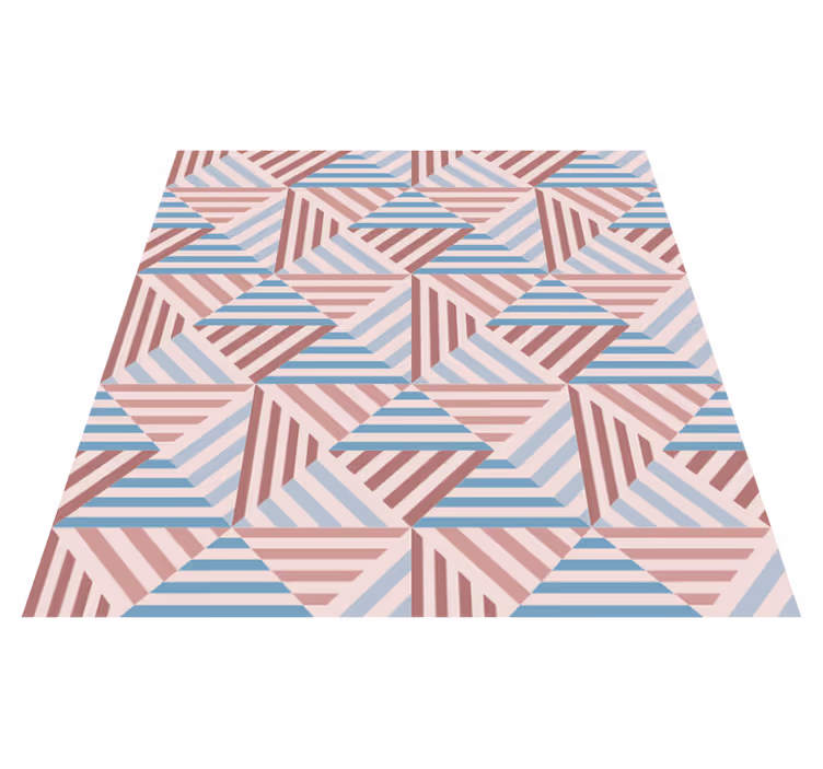 Dywan winylowy do jadalni w abstrakcyjnej geometrii - TenStickers
