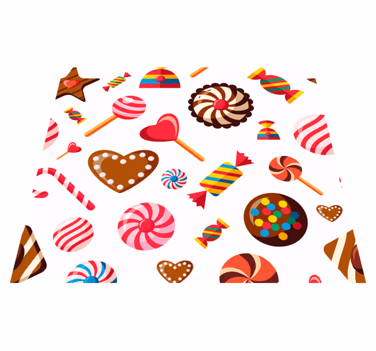 Dywan winylowy do kuchni słodka mozaika - TenStickers