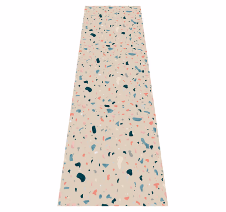 Dywan winylowy do kuchni w malowanym wzorze terrazzo - TenStickers