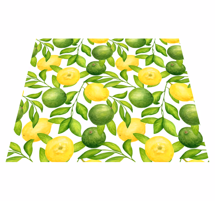 Dywan winylowy do kuchni cytryny i limonki - TenStickers