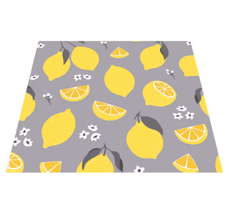 Dywan winylowy do kuchni cytrusowy tropik - TenStickers