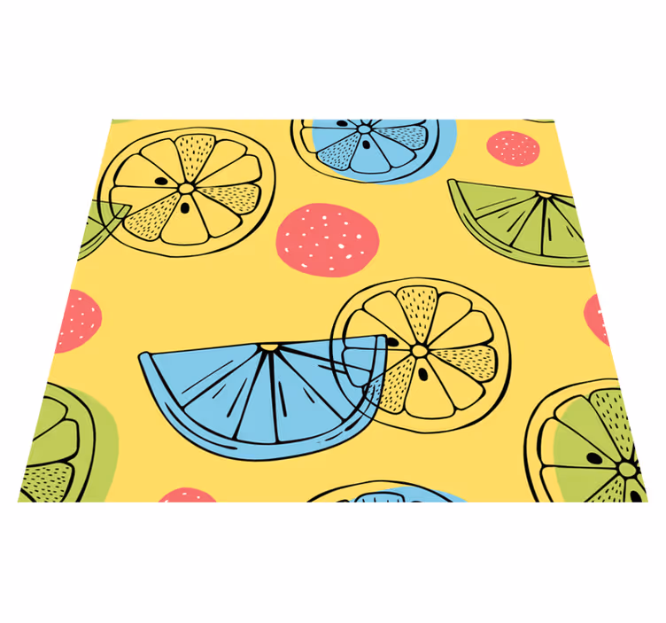 Dywan winylowy do kuchni owoce cytrusowe - TenStickers